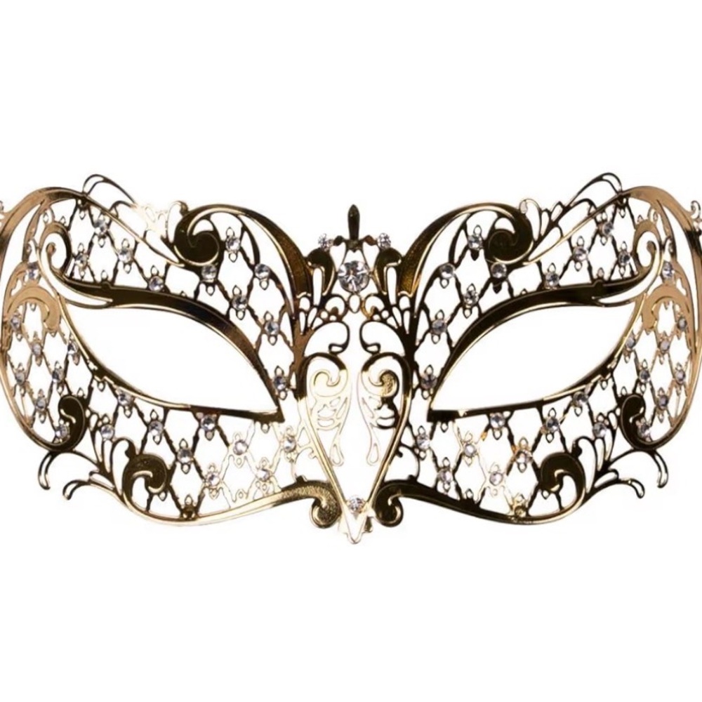 Elegant Gold Masquerade Mask